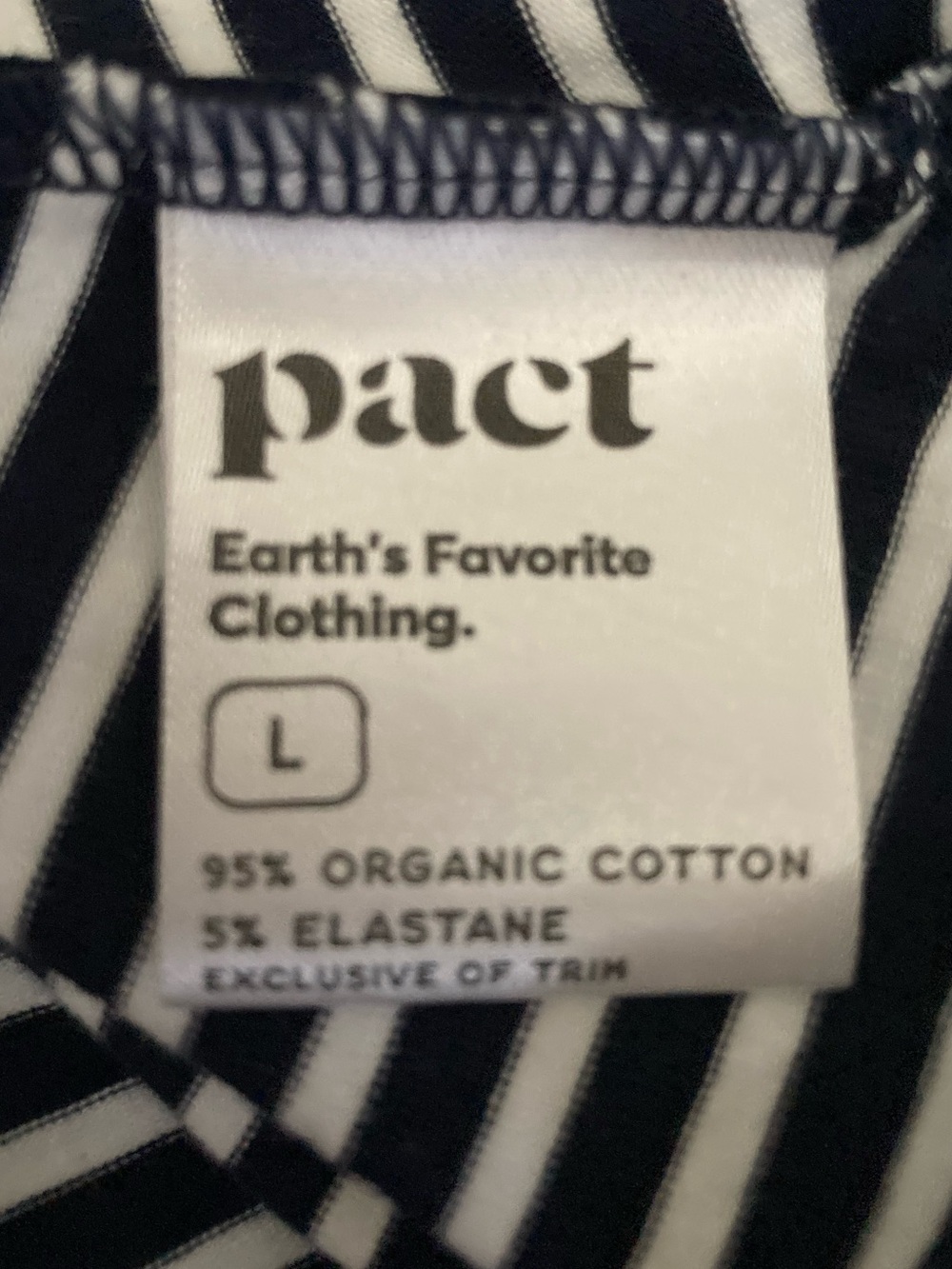 Pact Womens Navy and White Stripe Wrap-Style Dress - Picture 6 of 8